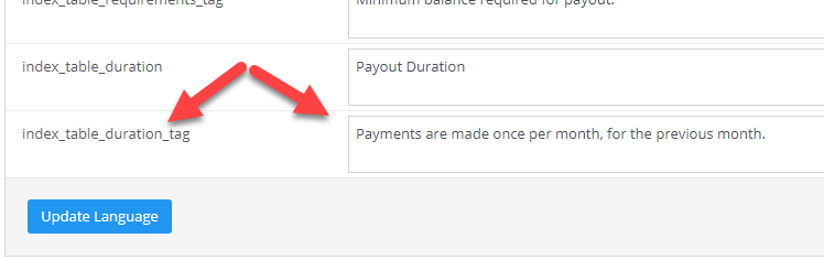 edit payout duration